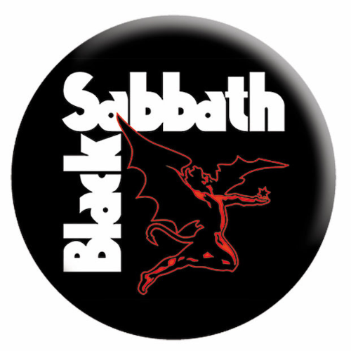 Black Sabbath Demon Logo 1.25 Inch Button