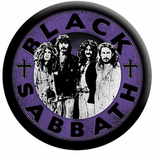Black Sabbath Band Circle 1.25 Inch Button
