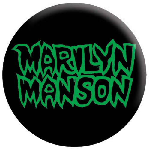 Marilyn Manson Name Logo 1.25 Inch Button