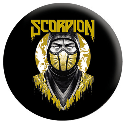 Mortal Kombat Scorpion 1.25 Inch Button