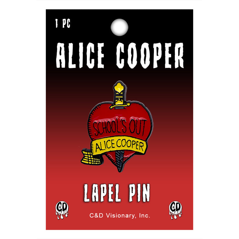 Alice Cooper School's Out Enamel Pin