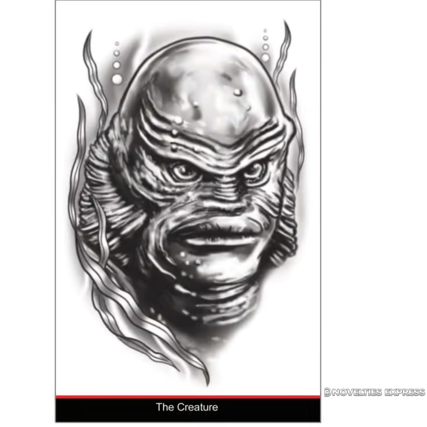 Universal Monsters The Creature Temporary Tattoo FX