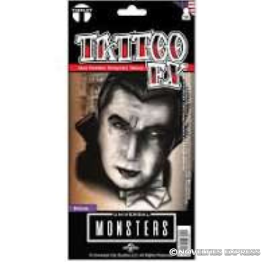 Dracula Temporary Tattoo FX - Universal Monsters