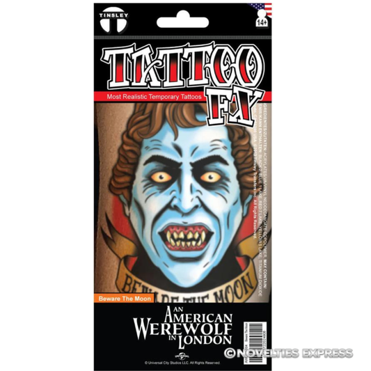 An American Werewolf in London Beware the Moon Temporary Tattoo FX