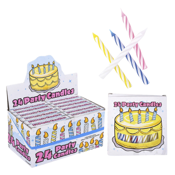 2.5" Birthday Spiral Candles
