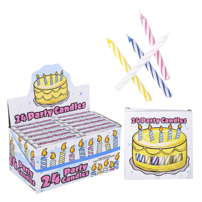 2.5" Birthday Spiral Candles