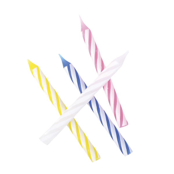 2.5" Birthday Spiral Candles