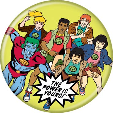 Captain Planet and the Planeteers Group 1.25 Inch Button