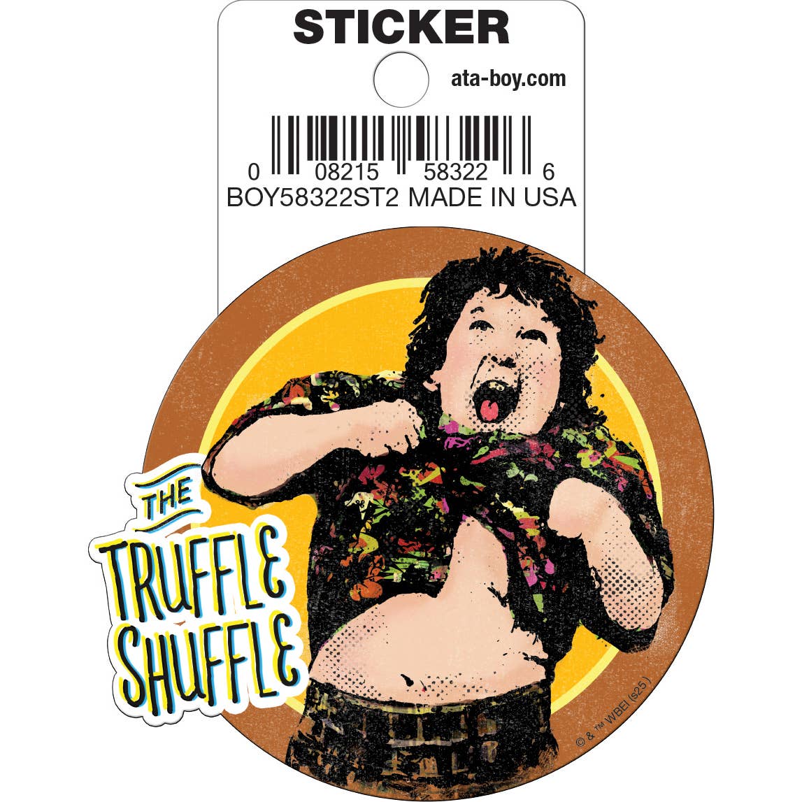 The Goonies Truffle Shuffle Sticker
