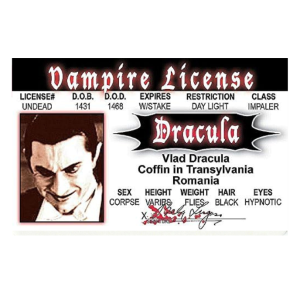 Dracula ID Card