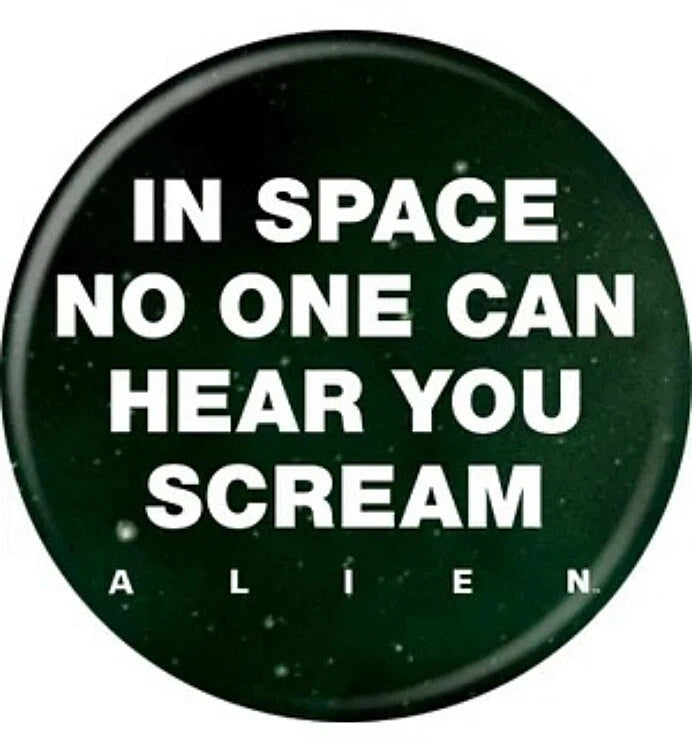 Alien In Space 1.25 Inch Button