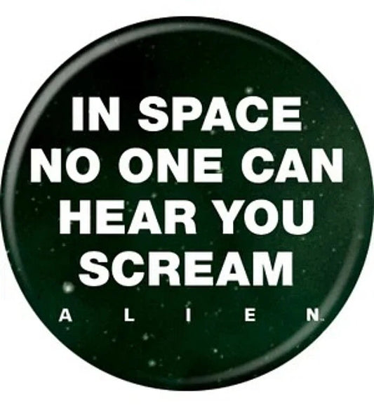 Alien In Space 1.25 Inch Button
