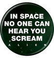 Alien In Space 1.25 Inch Button